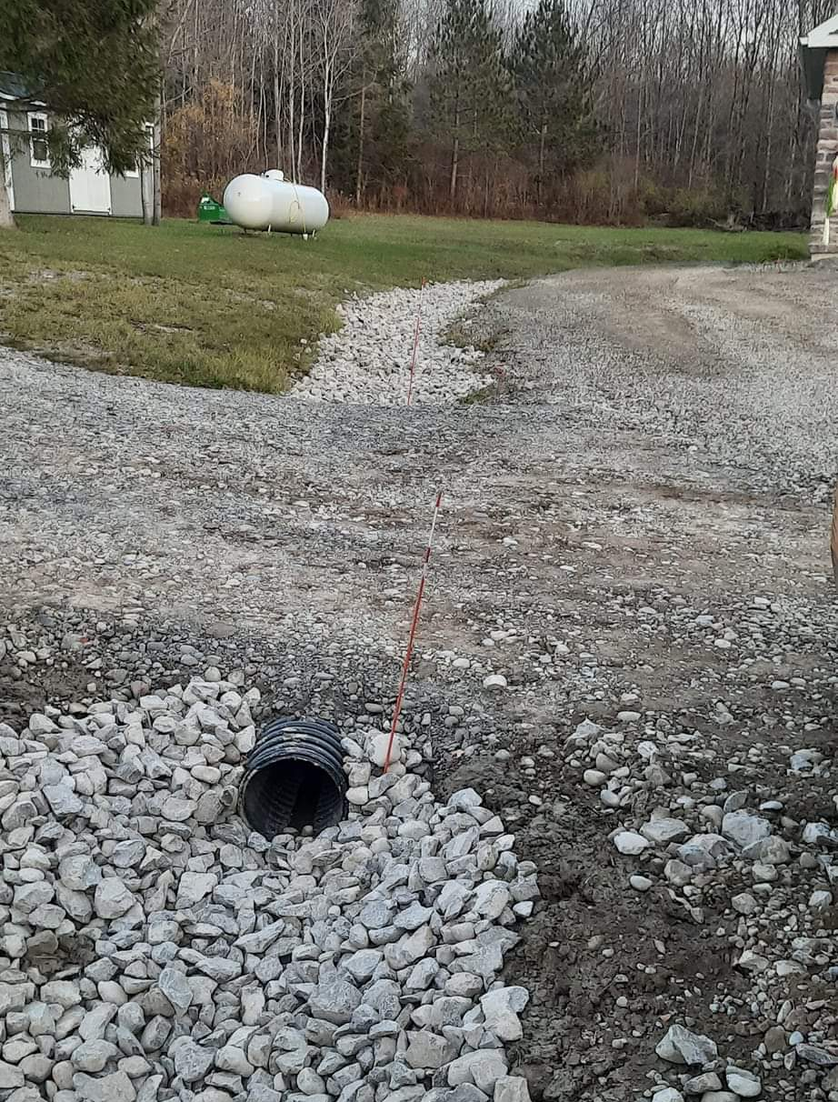 Effective drainage line is on for the site. It'll help in future to remove water from the site easily and make the work environment more sustainable.