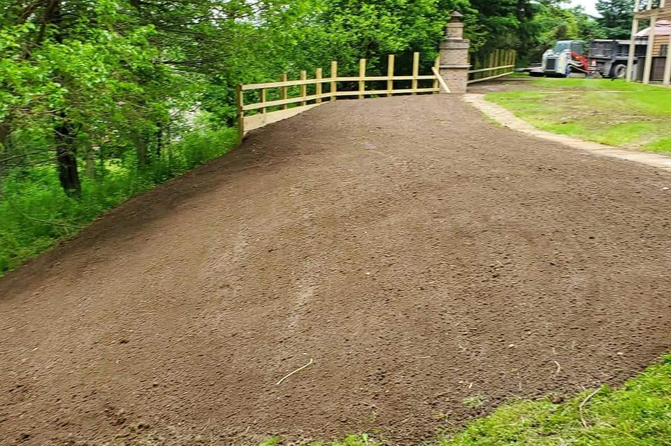 Grading is done for the site.